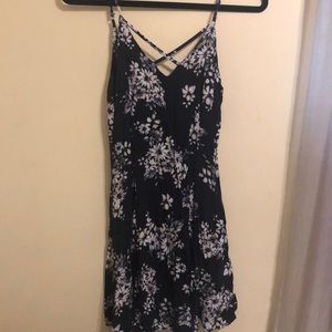 Navy blue, mini sundress